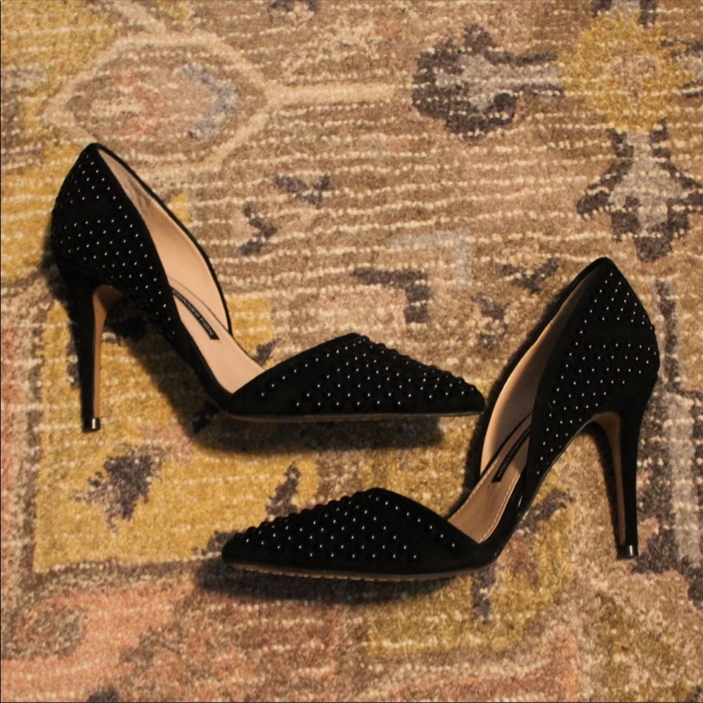 D’Orsay French Connection Heels Black studded